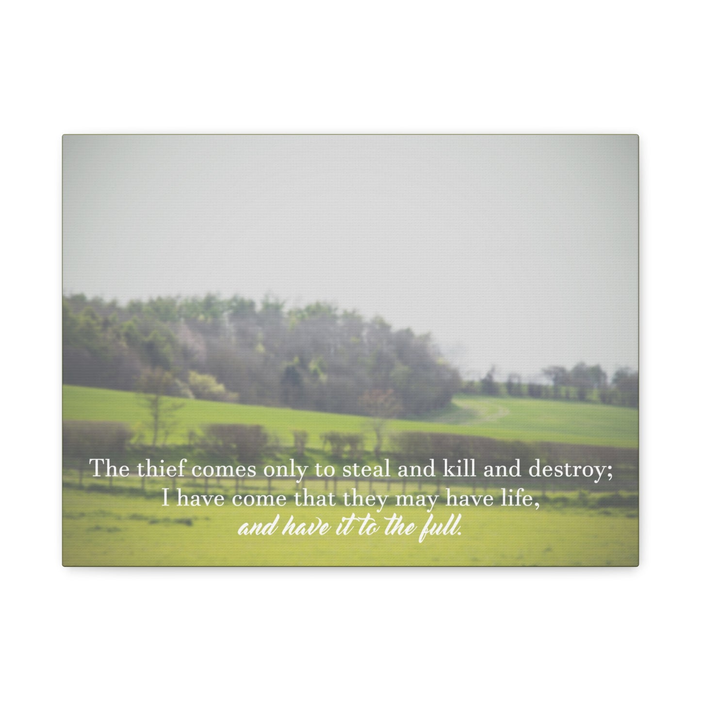 They May Have Life Ephesians 4:28 Christian Wall Art Bible Verse Print Ready to Hang