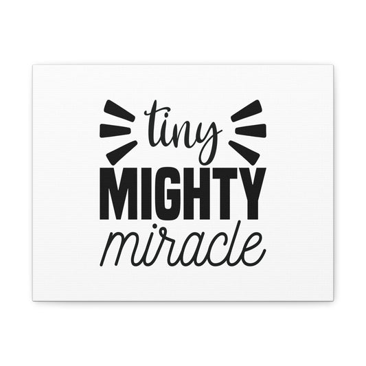 Tiny Mighty Miracle Luke 18:27 Christian Wall Art Bible Verse Print Ready to Hang