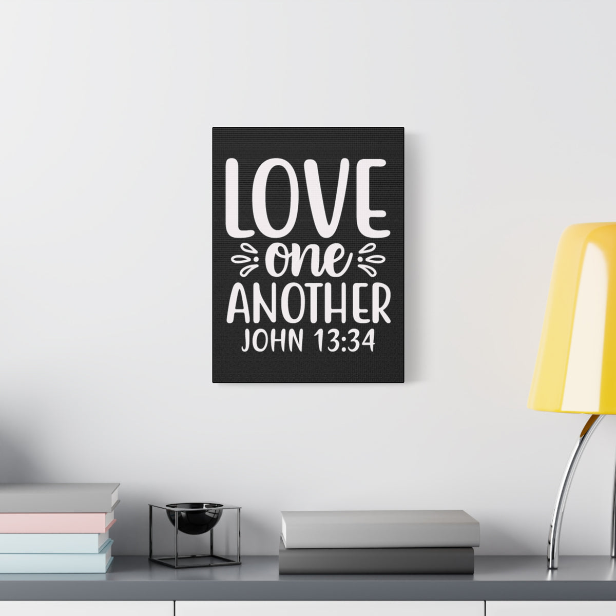Scripture Walls Love One Another John 13:34 Bible Verse Canvas Christian Wall Art Ready to Hang Unframed