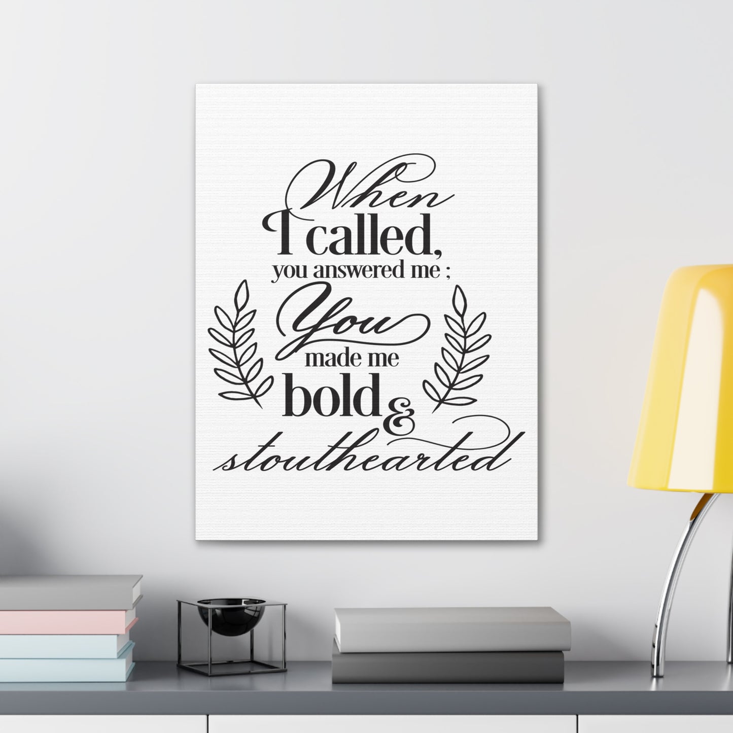 When I Called Psalm 138 1 Christian Wall Art Print Ready to Hang