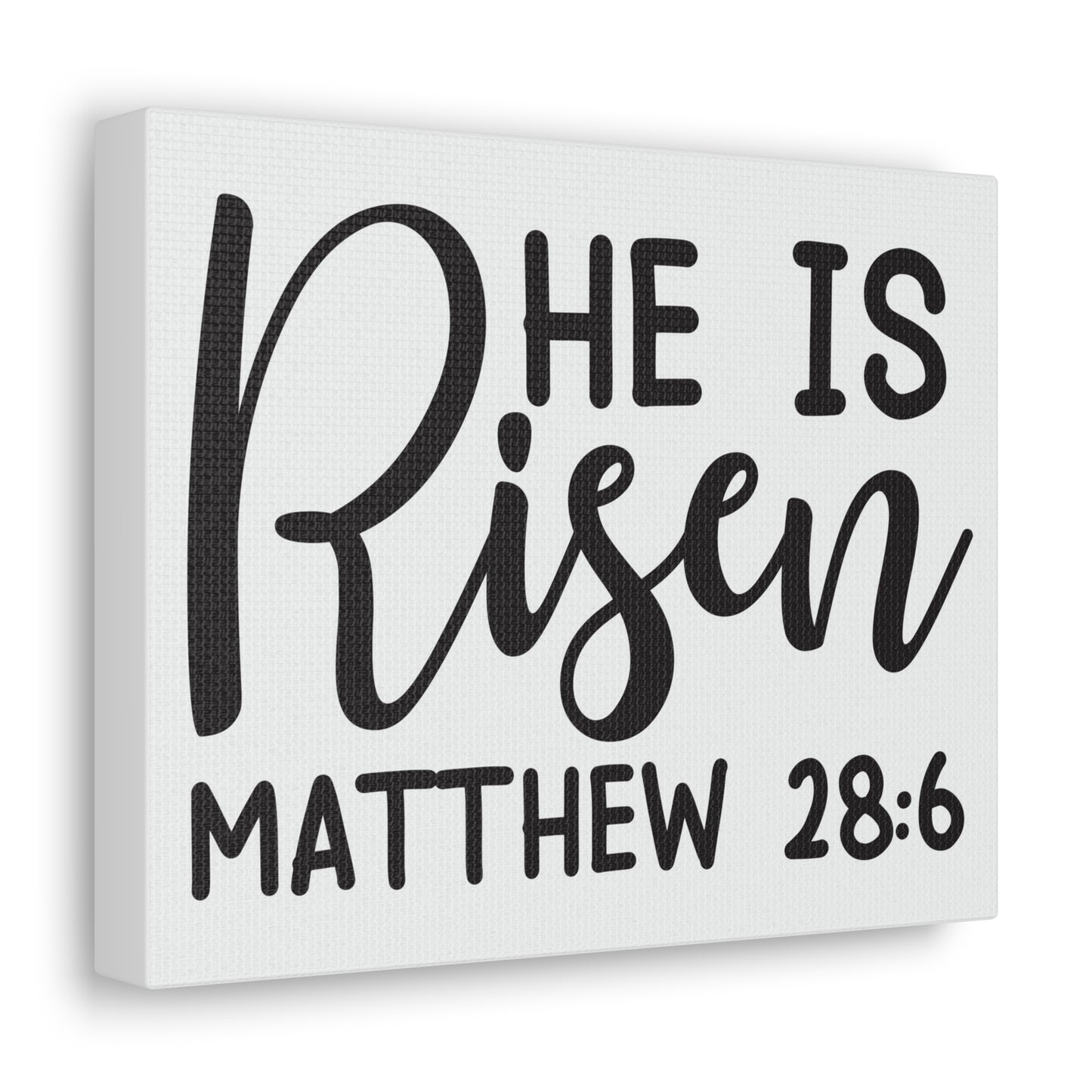 He Is Risen Matthew 28:6 Bible Verse Canvas Christian Wall Art Ready To Hang