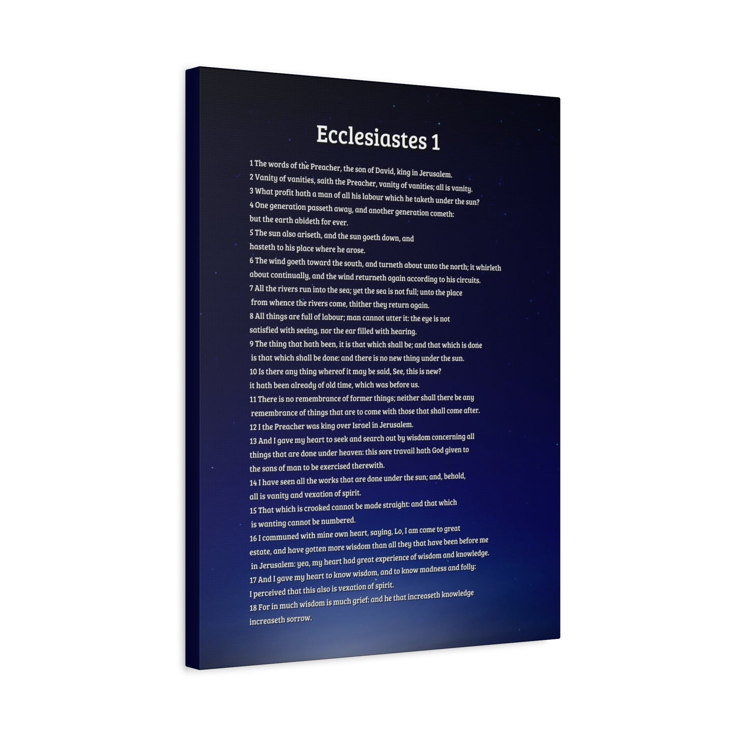 Scripture Walls Sky Ecclesiastes 1 Bible Verse Canvas Christian Wall Art Ready to Hang