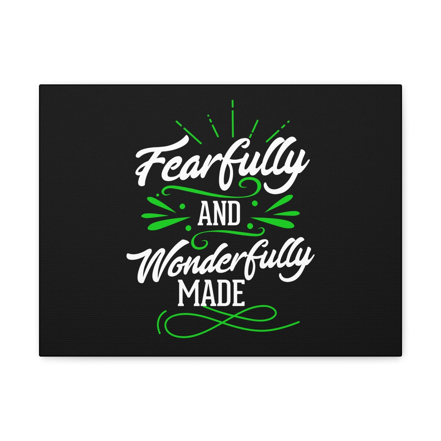 Wonderfully Made Psalm 139:14 Christian Wall Art Print Ready to Hang