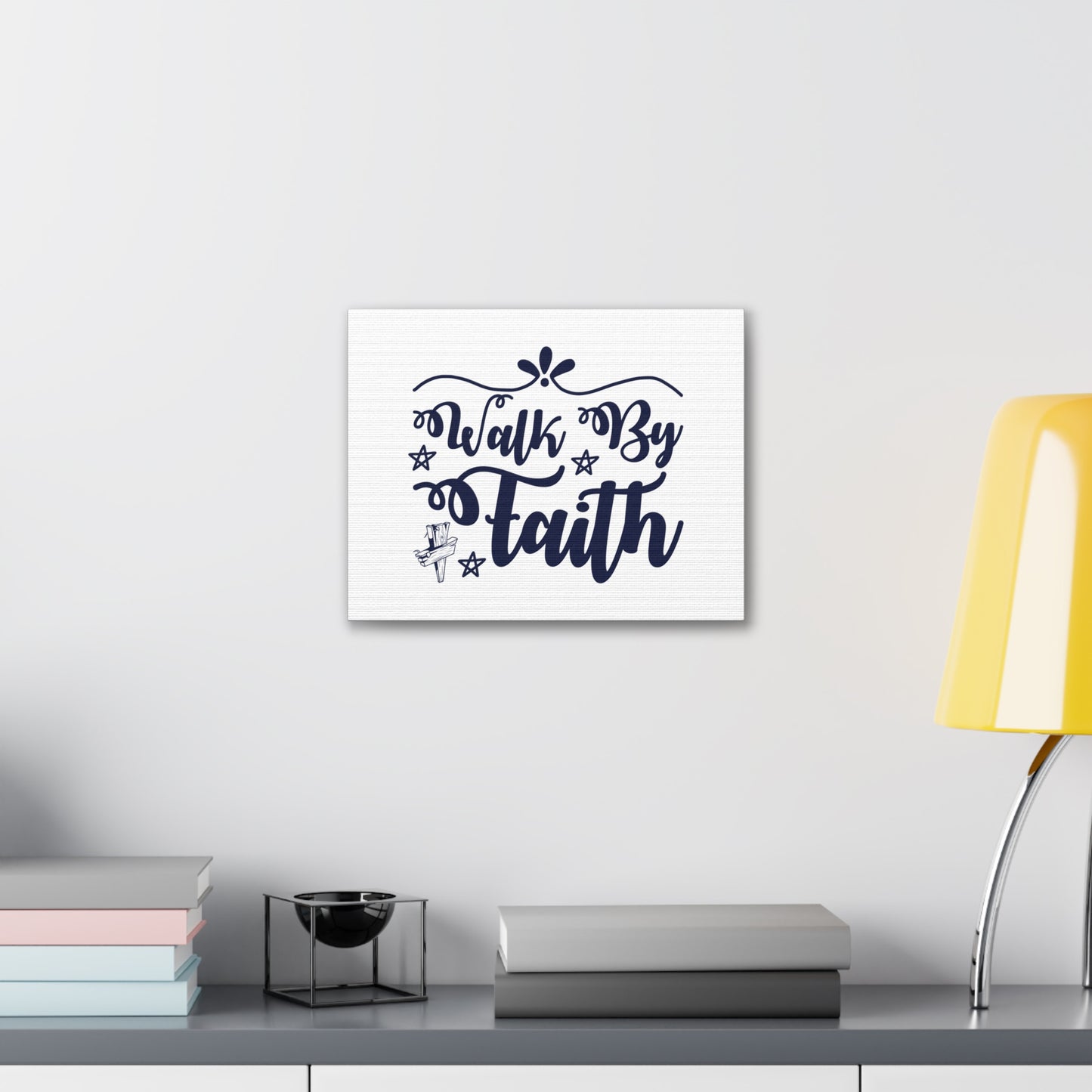 Walk By Faith 2 Corinthians 5:7 Christian Wall Art Bible Verse Print Ready to Hang
