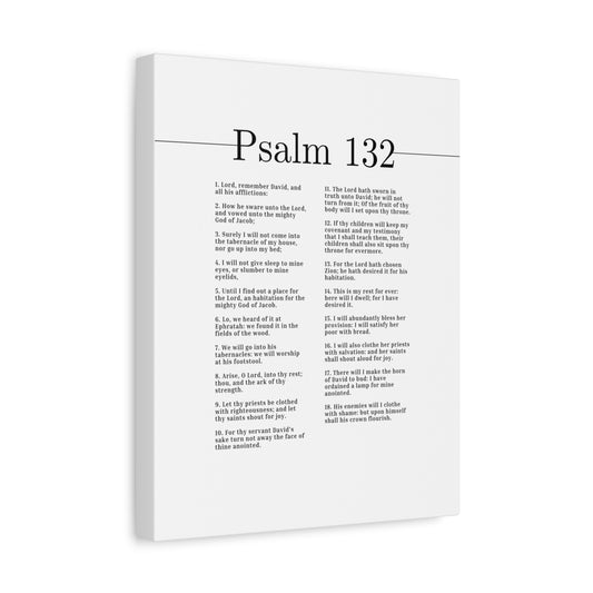 Scripture Canvas The Fruit Of Thy Body Psalm 132 Christian Wall Art Bible Verse Print Ready to Hang