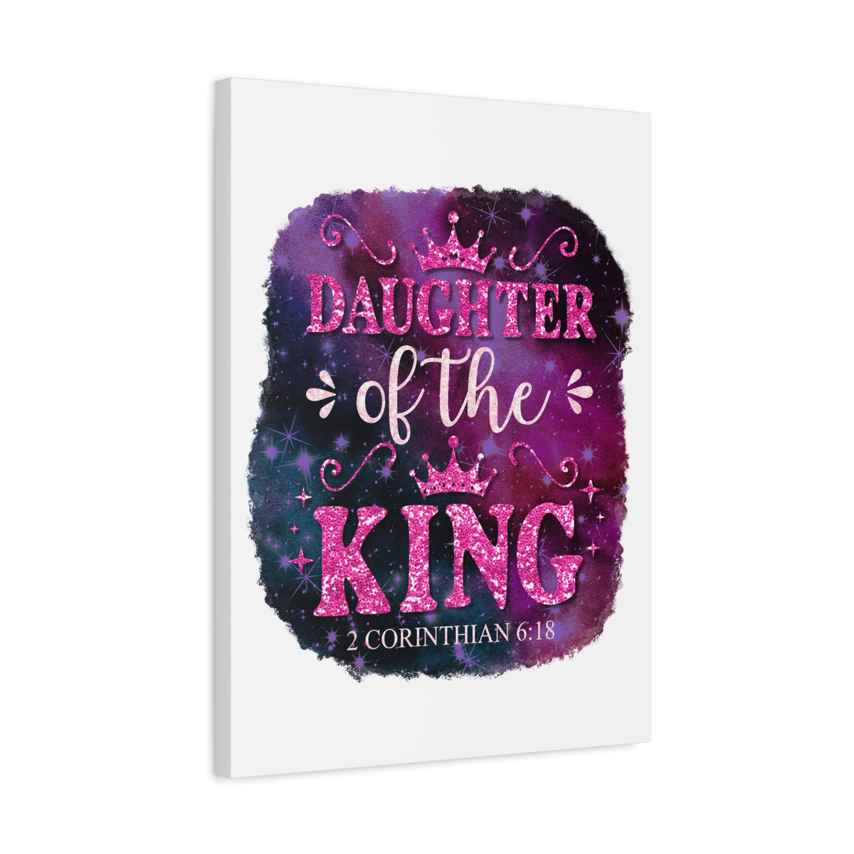 Scripture Walls Daughter of the King 2 Corinthian 6:18 Bible Verse Canvas Christian Wall Art Ready to Hang Unframed
