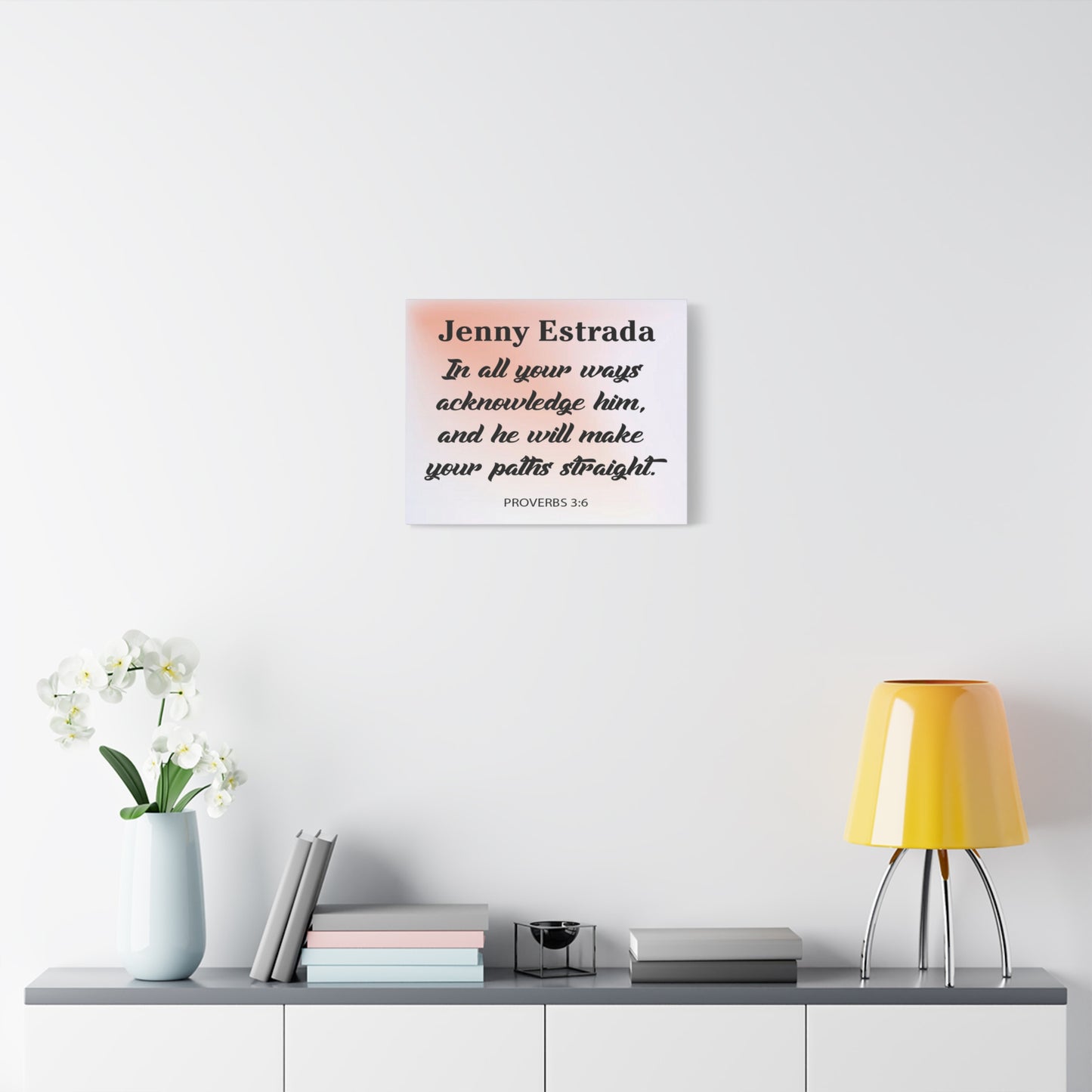 Pesronalized Proverbs 3:6 Canvas Gallery Wraps