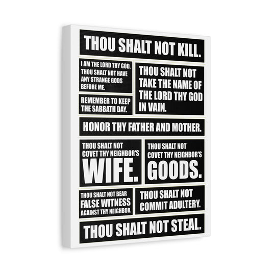 Scripture Walls The Ten Commandments Deuteronomy 4:13 Christian Wall Art Print Ready to Hang