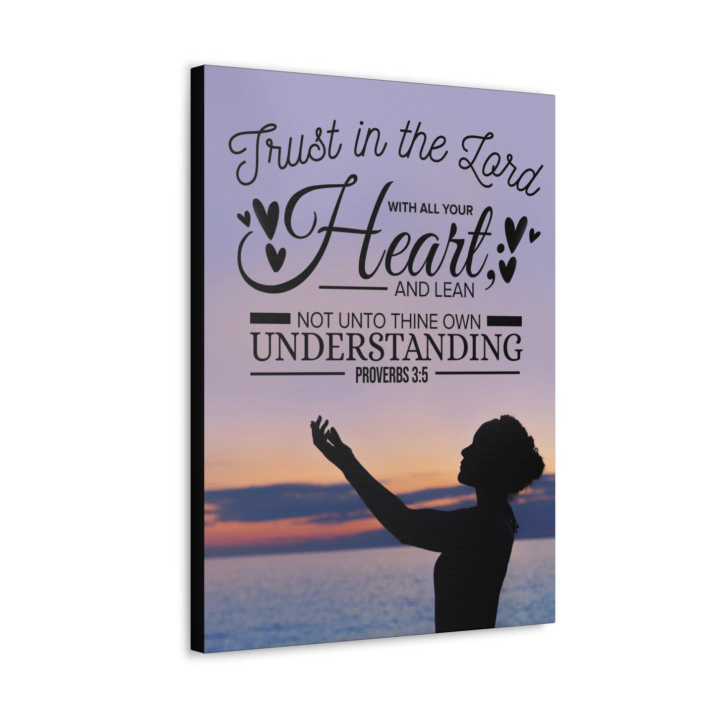 Trust in The Lord Proverbs 3:5 Christian Wall Art Bible Verse Print Ready to Hang