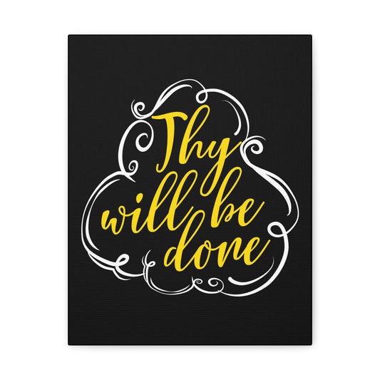 Thy Will Be Done Matthew 6:10 Christian Wall Art Print Ready to Hang