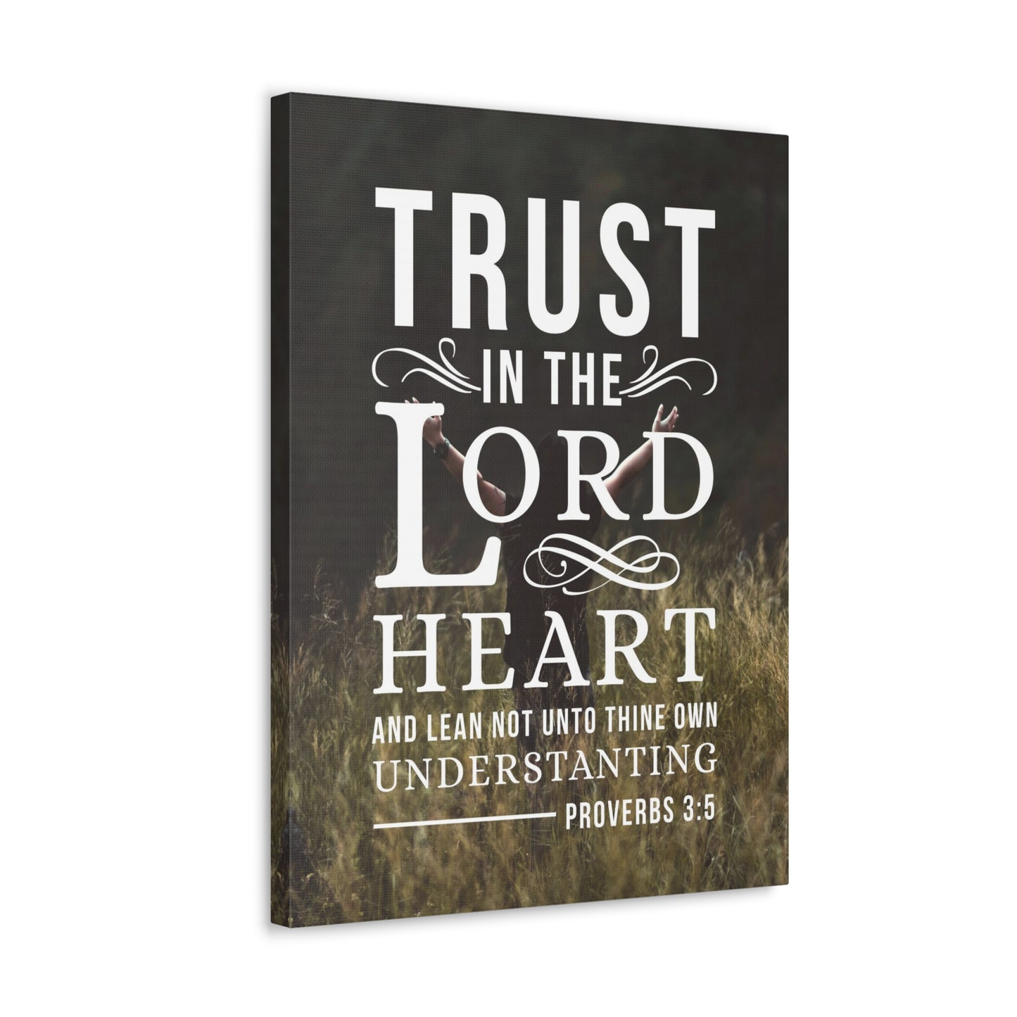 Trust in the Lord Proverbs 3:5 Christian Wall Art Bible Verse Print Ready to Hang