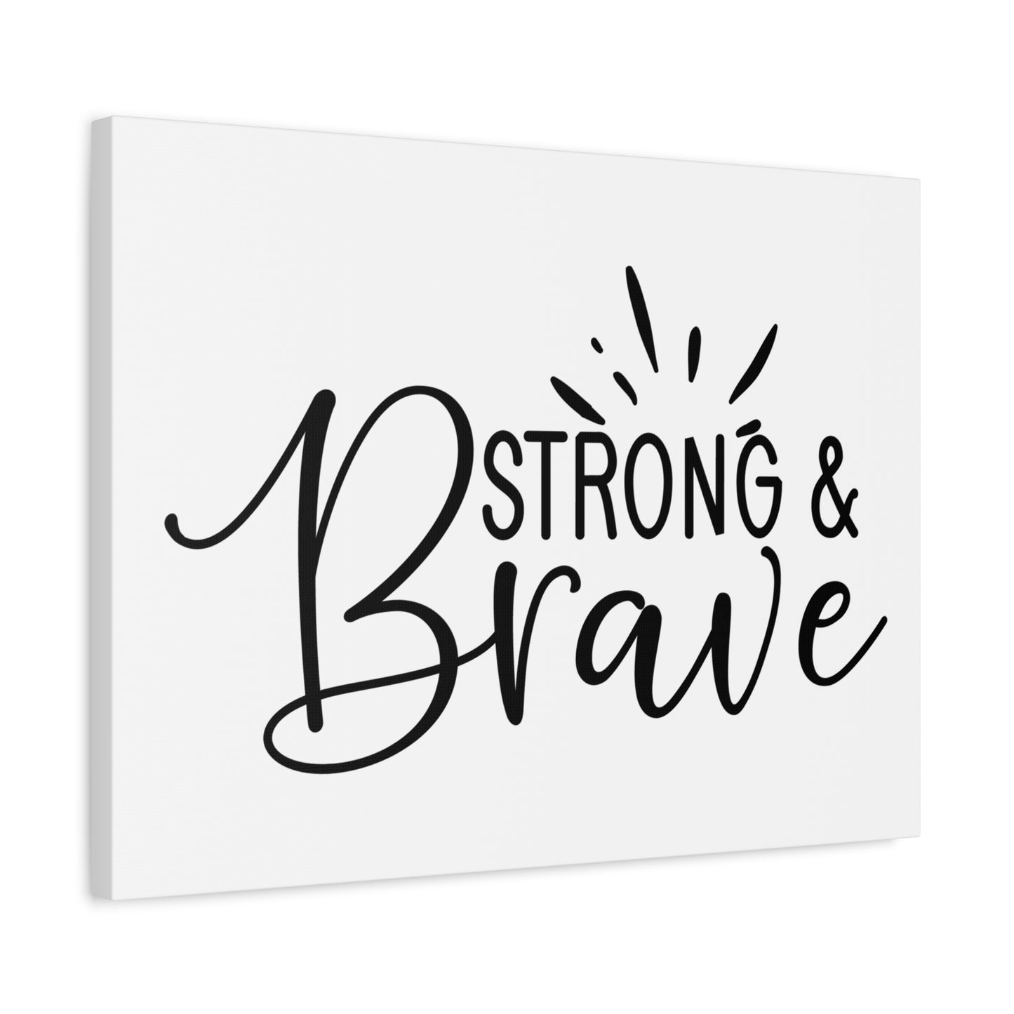 Scripture Canvas Be Strong & Brave Psalm 31:24 Christian Wall Art Print Ready to Hang