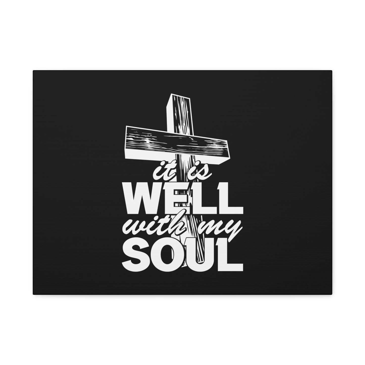 Well With My Soul Psalm 42:7 Cross Christian Wall Art Bible Verse Print Ready to Hang