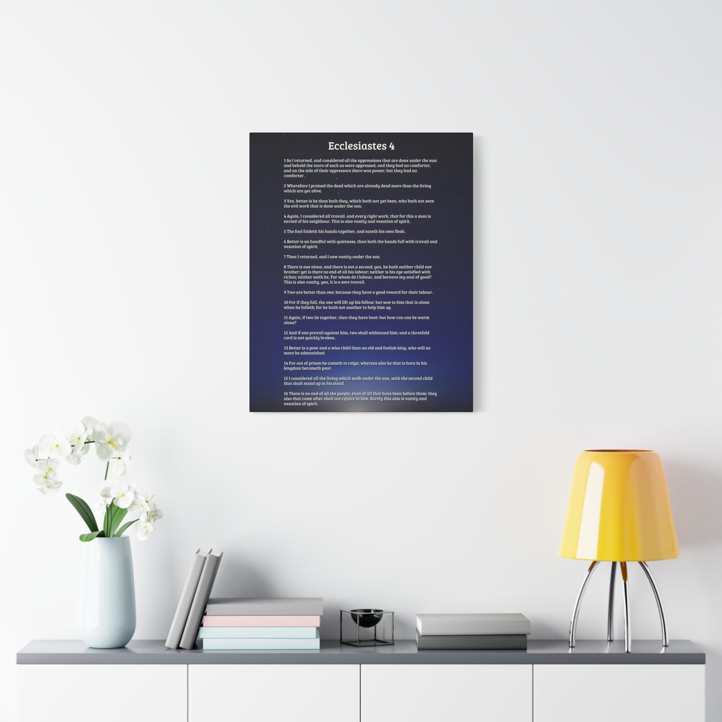 Scripture Walls Consider All Oppressions Ecclesiastes 4 Bible Verse Canvas Christian Wall Art Ready to Hang