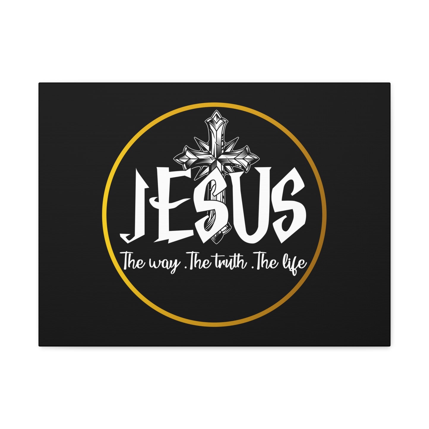 The Way, The Truth, The Life John 14:6 Black Christian Wall Art Bible Verse Print Ready to Hang