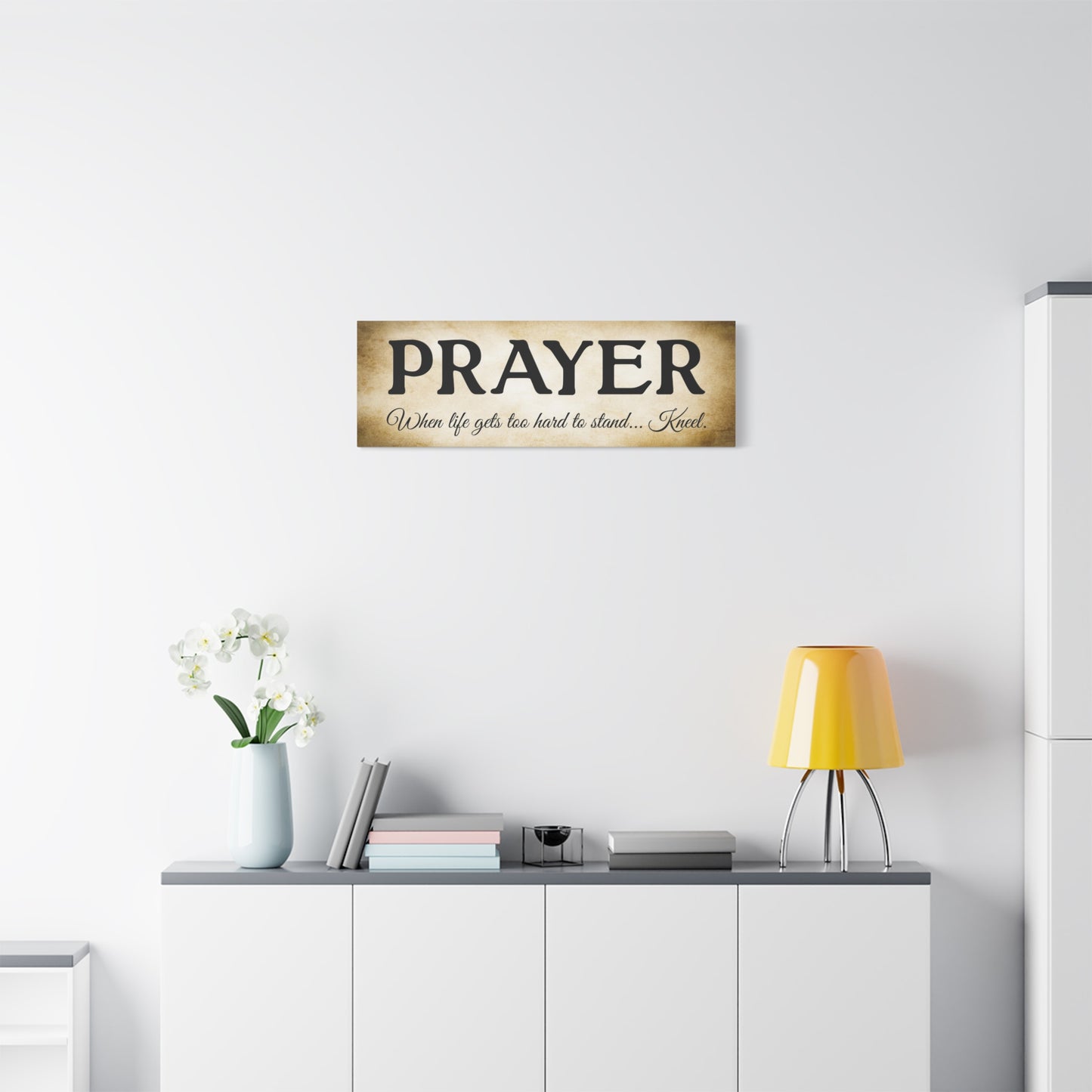 Scripture Walls Prayer Gold Bible Verse Canvas Christian Wall Art Ready to Hang Unframed
