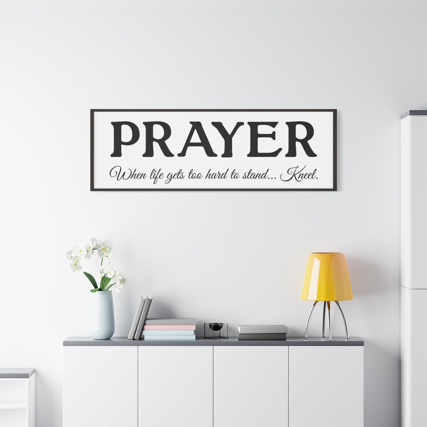 Scripture Walls Prayer White Bible Verse Canvas Christian Wall Art Ready to Hang Unframed