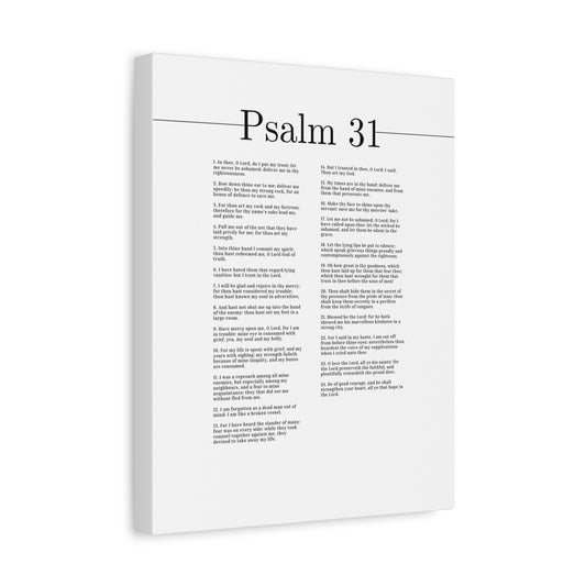 Scripture Canvas O Lord God Of Truth Psalm 31 Christian Wall Art Bible Verse Print Ready to Hang