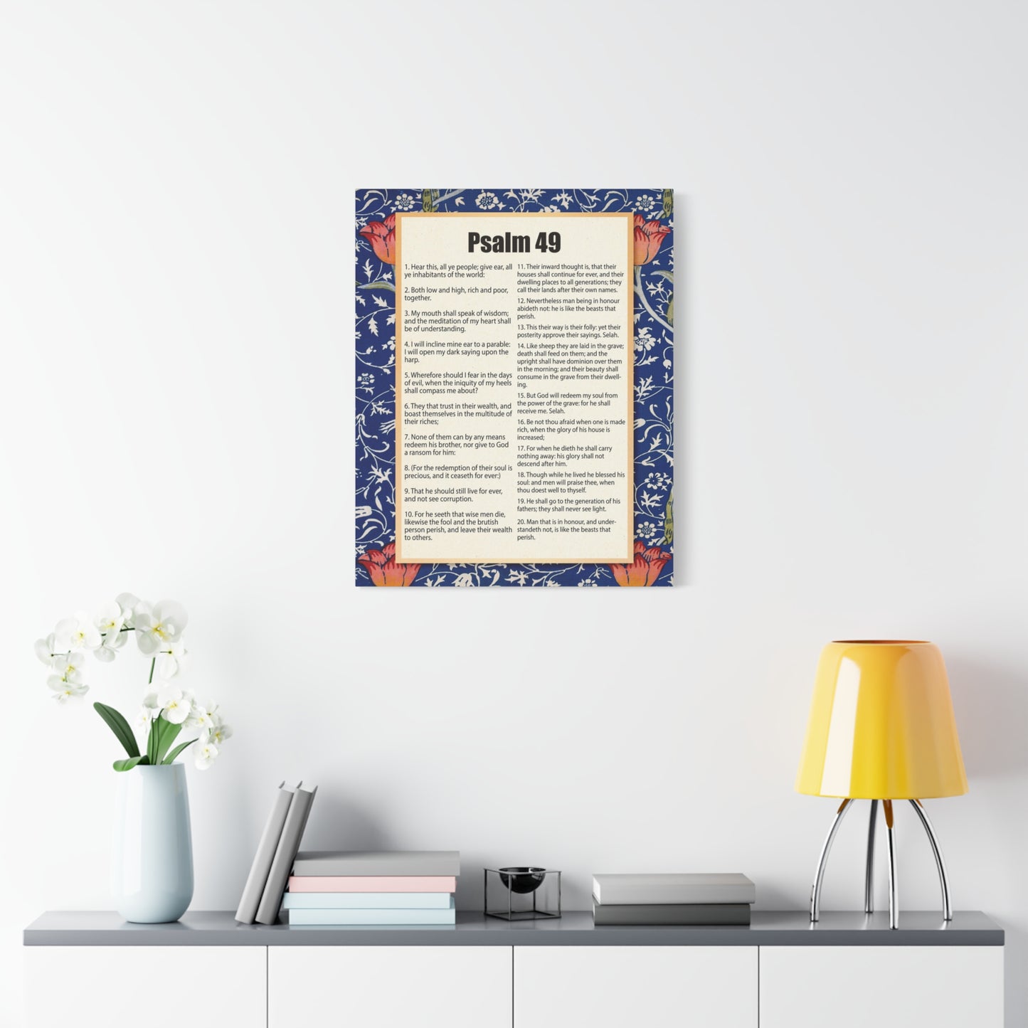 Scripture Walls Riches Will Not Last Psalm 49:17 Christian Wall Art Bible Verse Print Ready to Hang