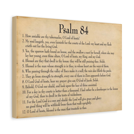 Scripture Walls Dwelling In God's Presence Psalm 84:4 Christian Wall Art Bible Verse Print Ready to Hang