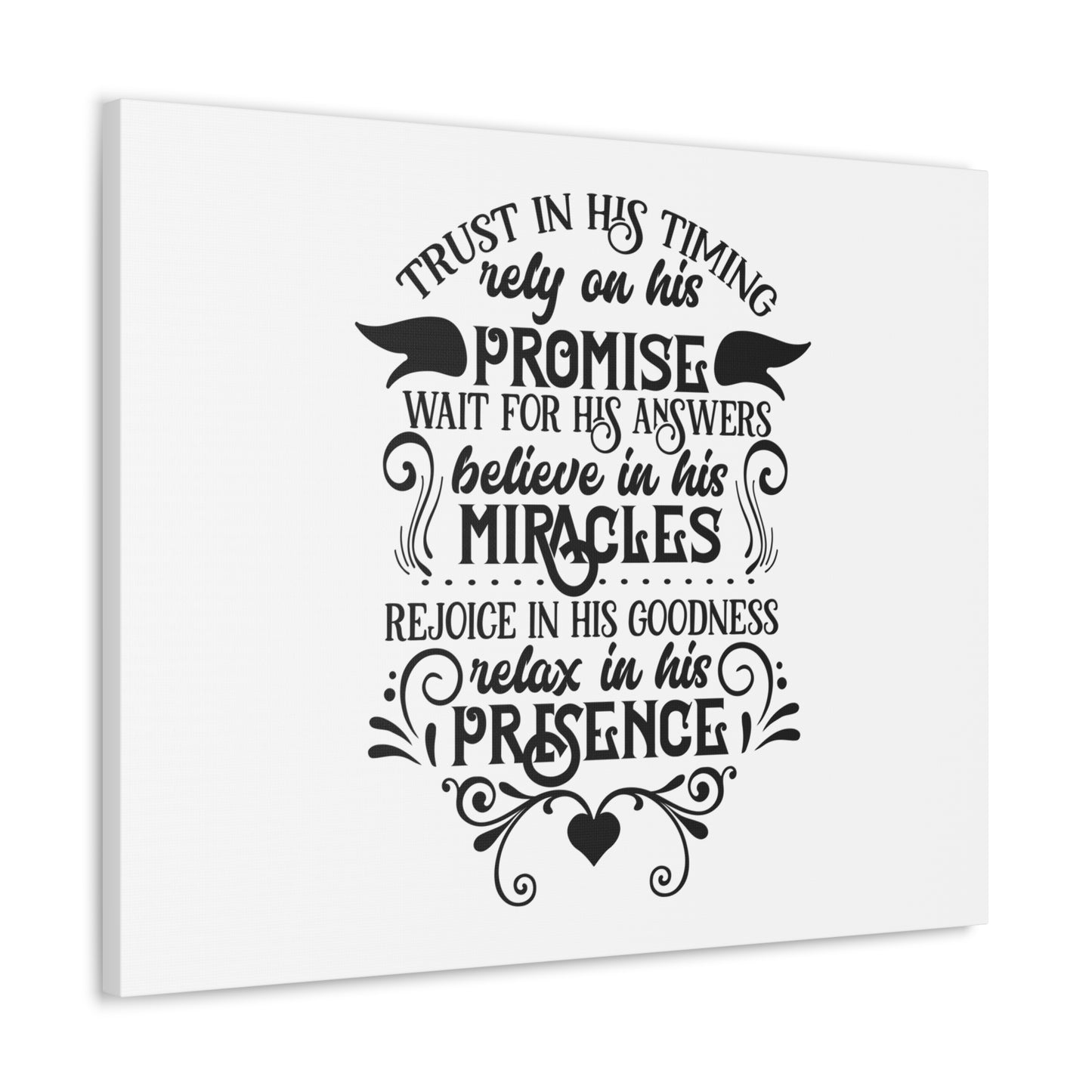 Trust In His Timing Psalm 31:15 Christian Wall Art Bible Verse Print Ready to Hang
