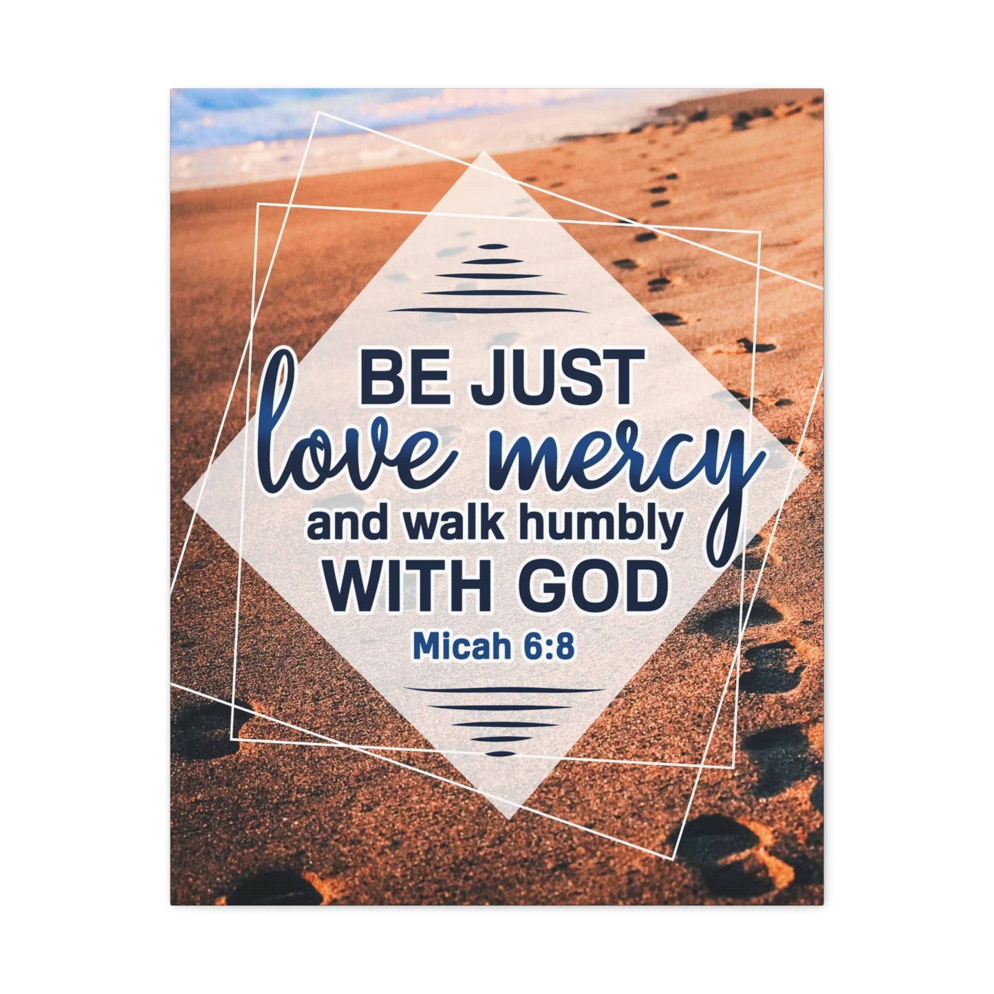 Walk Humbly With God Micah 6:8 Christian Wall Art Bible Verse Print Ready to Hang