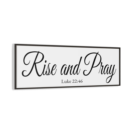 Scripture Walls Luke 22:46 White Bible Verse Canvas Christian Wall Art Ready to Hang Unframed