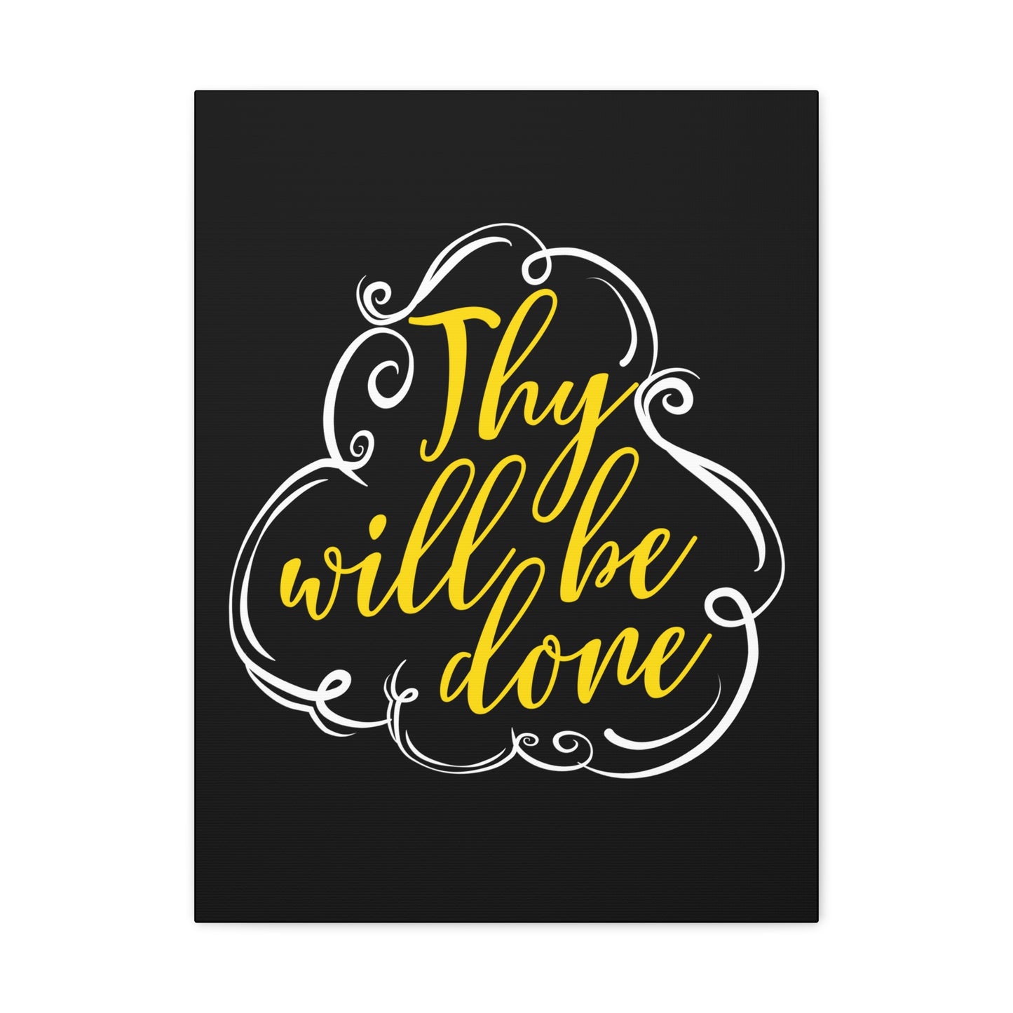 Thy Will Be Done Matthew 6:10 Christian Wall Art Print Ready to Hang
