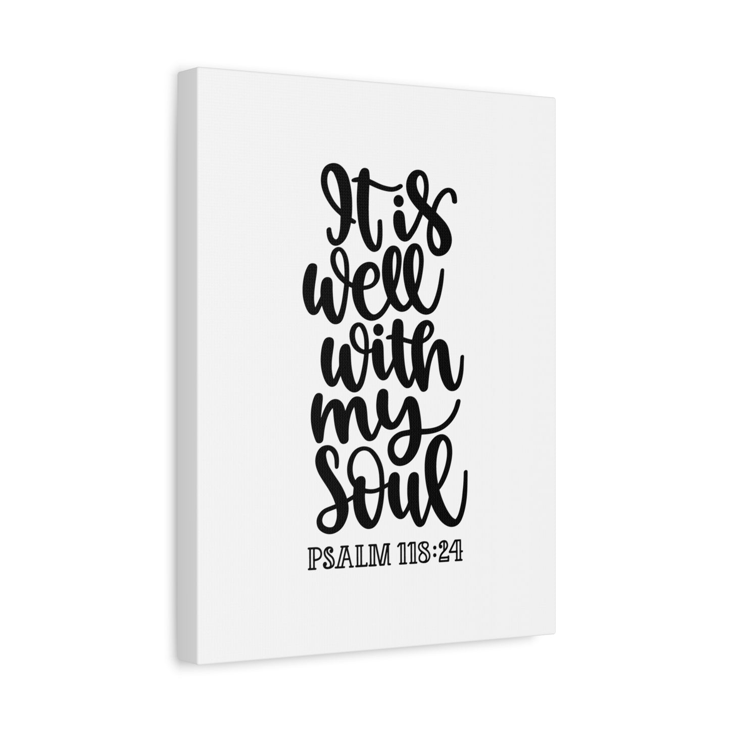 Scripture Canvas My Soul Psalm 118:24 Christian Wall Art Bible Verse Print Ready to Hang