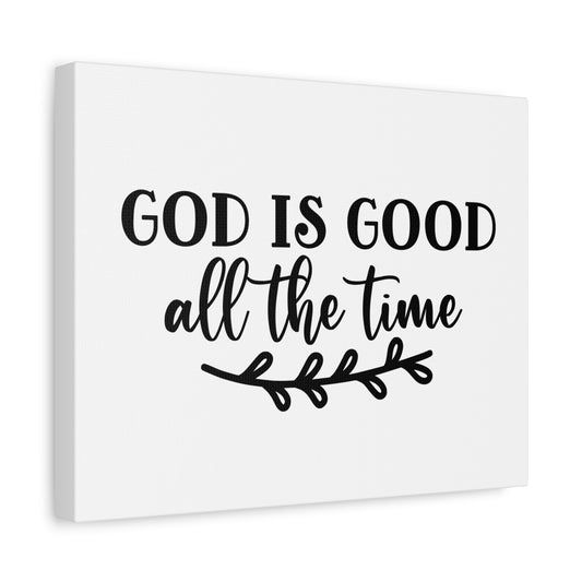 Scripture Canvas God Is Good All The Time Psalm 100:5 Branch Christian Wall Art Bible Verse Print Ready to Hang