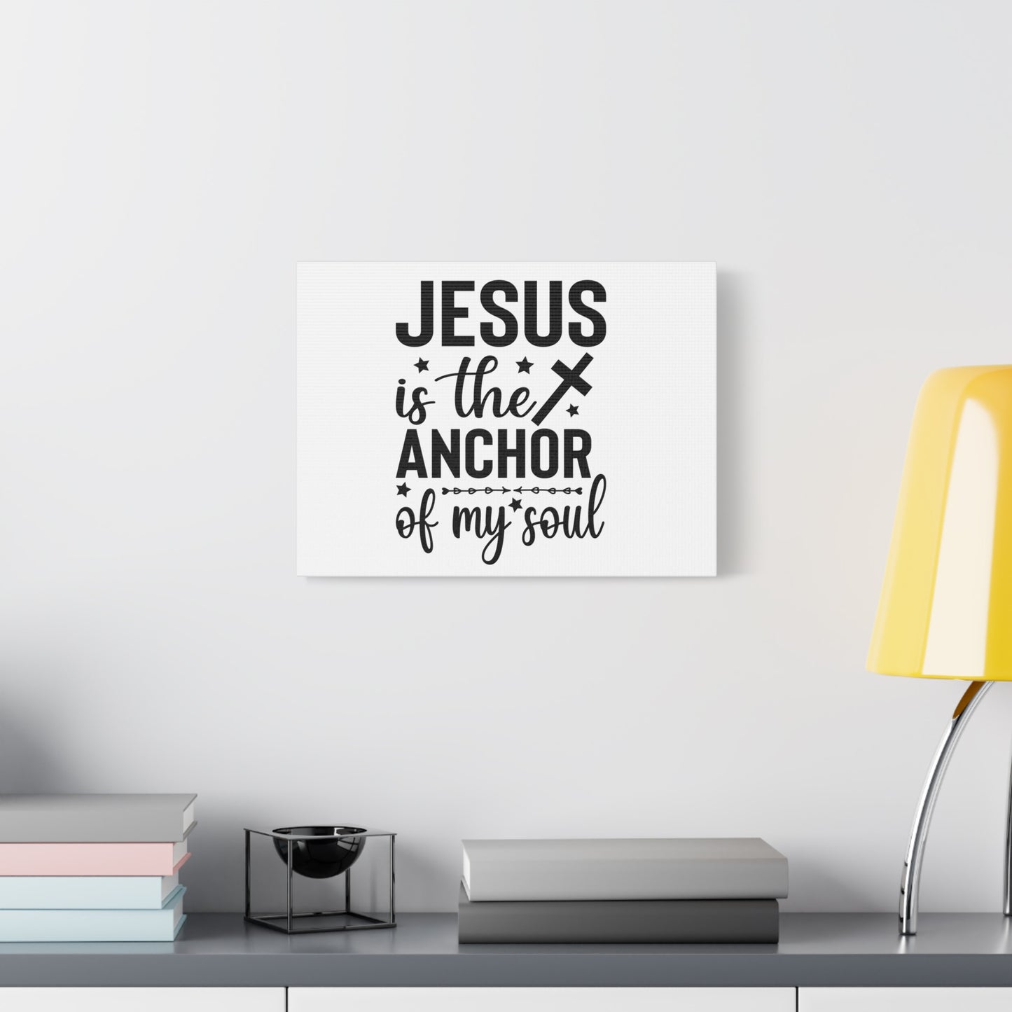 Scripture Canvas Anchor Of My Soul Psalm 62:5 Christian Wall Art Bible Verse Print Ready to Hang