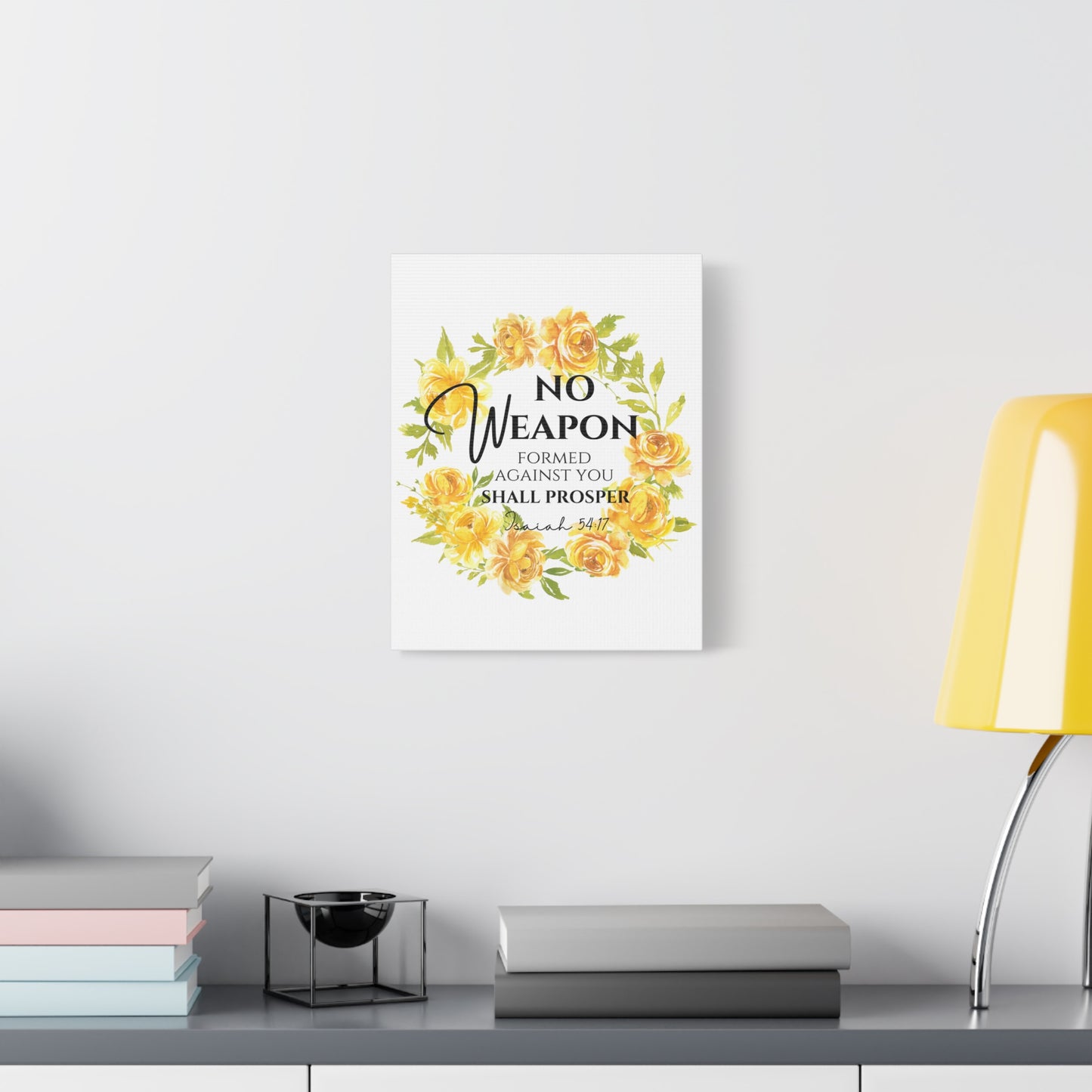 Scripture Walls Isaiah 54:17 No Weapon Bible Verse Canvas Christian Wall Art Ready to Hang Unframed