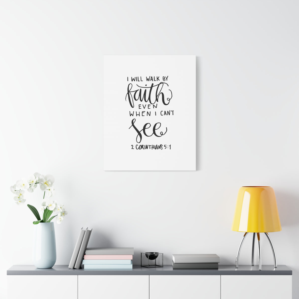 Scripture Canvas See 2 Corinthians 5:1 Christian Wall Art Bible Verse Print Ready to Hang