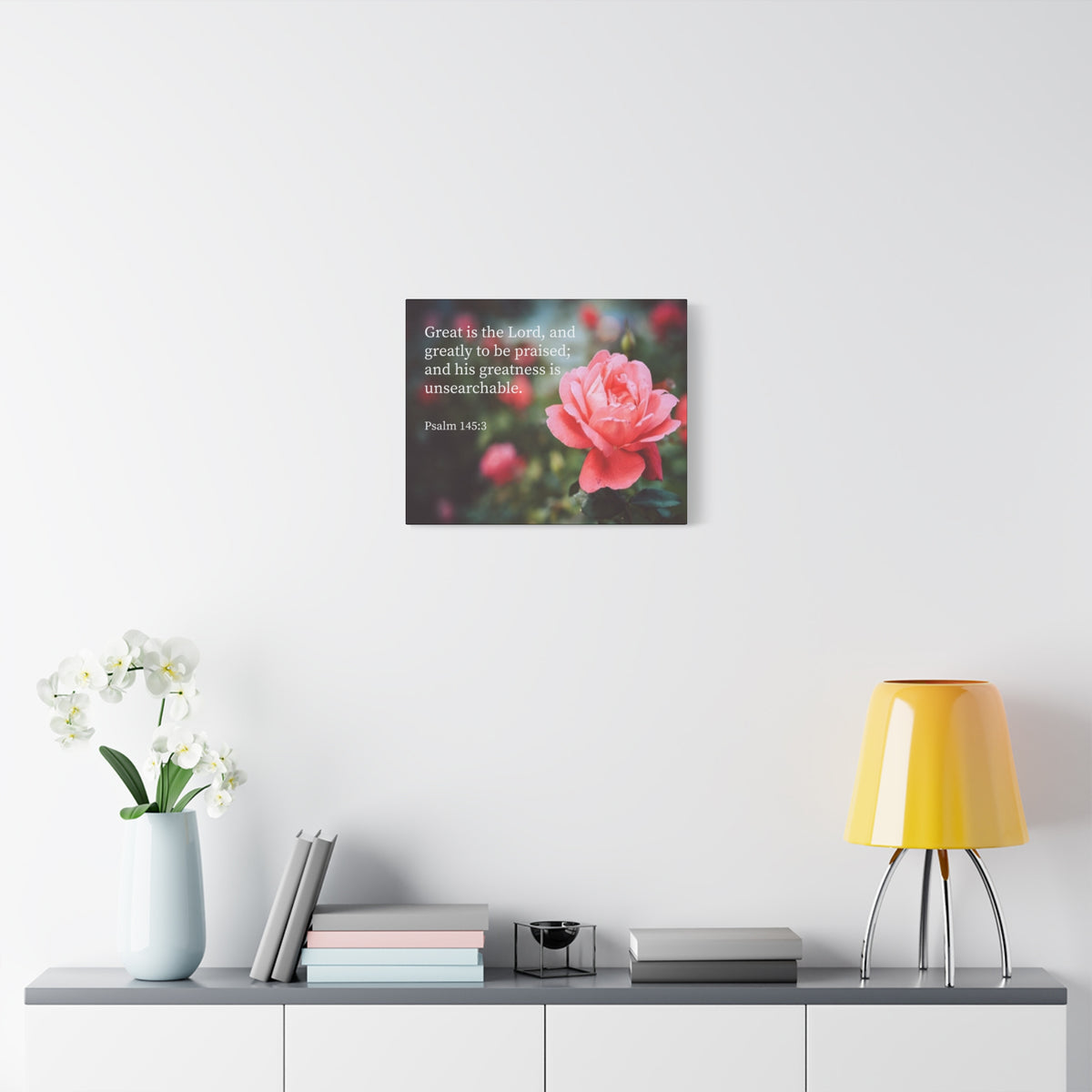 Scripture Canvas Greart is The Lord Psalm 56:3 Christian Wall Art Bible Verse Print Ready to Hang
