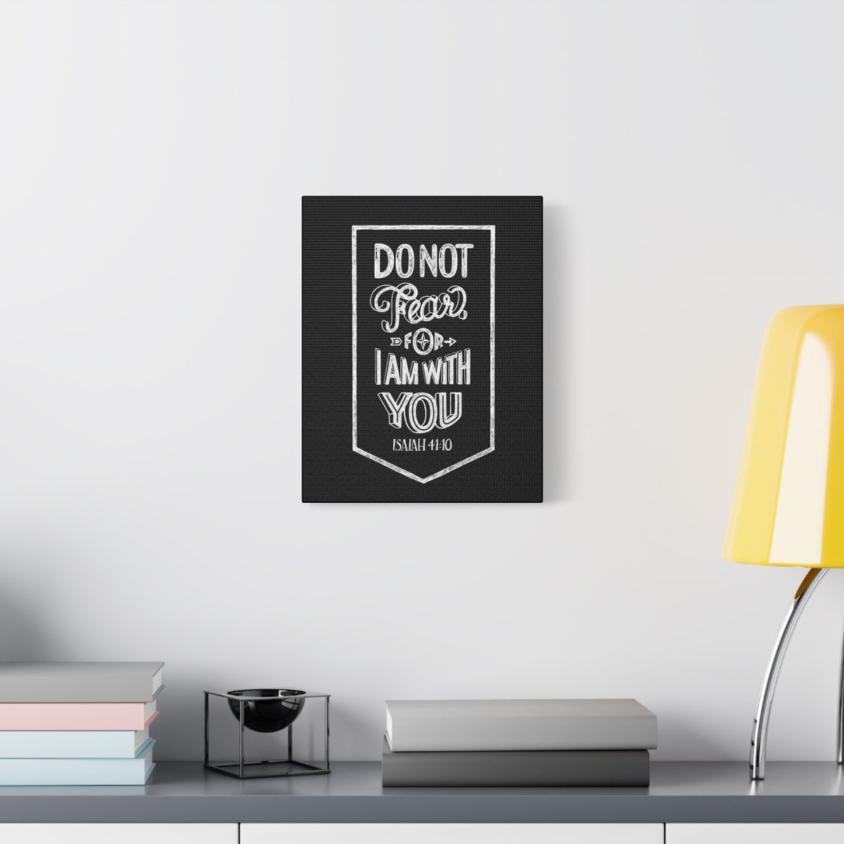 Scripture Canvas I Am With You Isaiah 41:10 Christian Wall Art Bible Verse Print Ready to Hang