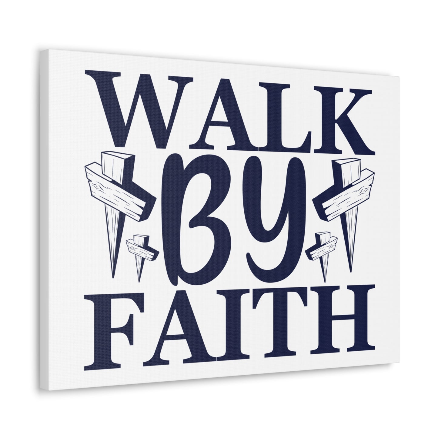 Walk By Faith 2 Corinthians 5:7 Christian Wall Art Print Ready to Hang
