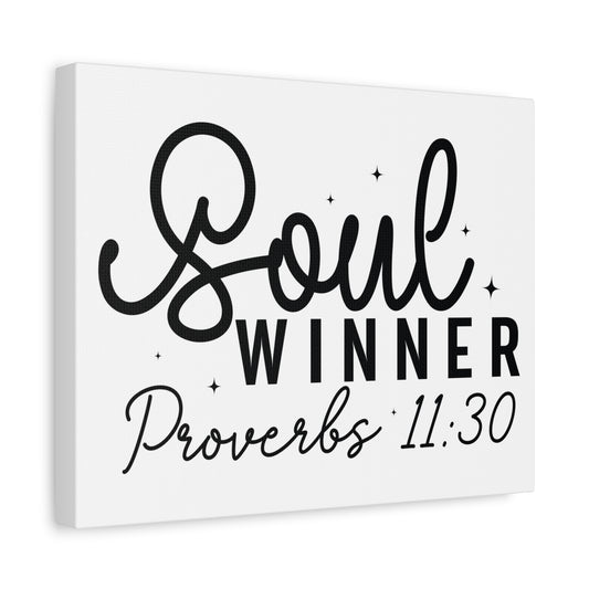 Scripture Walls Proverbs 11:30 Soul Winner Bible Verse Canvas Christian Wall Art Ready to Hang Unframed