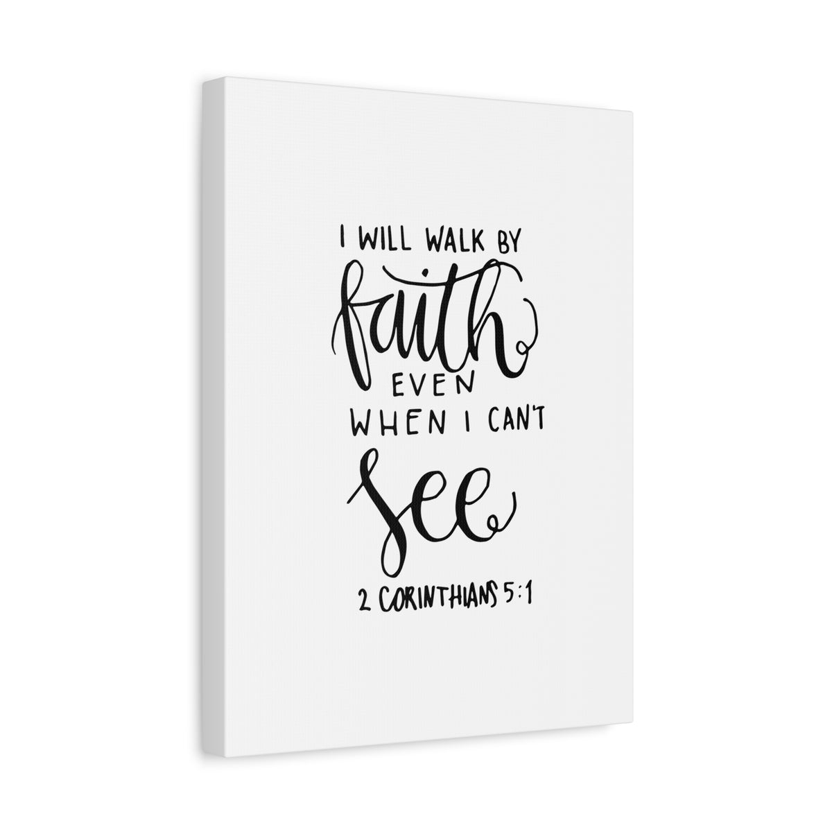 Scripture Canvas See 2 Corinthians 5:1 Christian Wall Art Bible Verse Print Ready to Hang