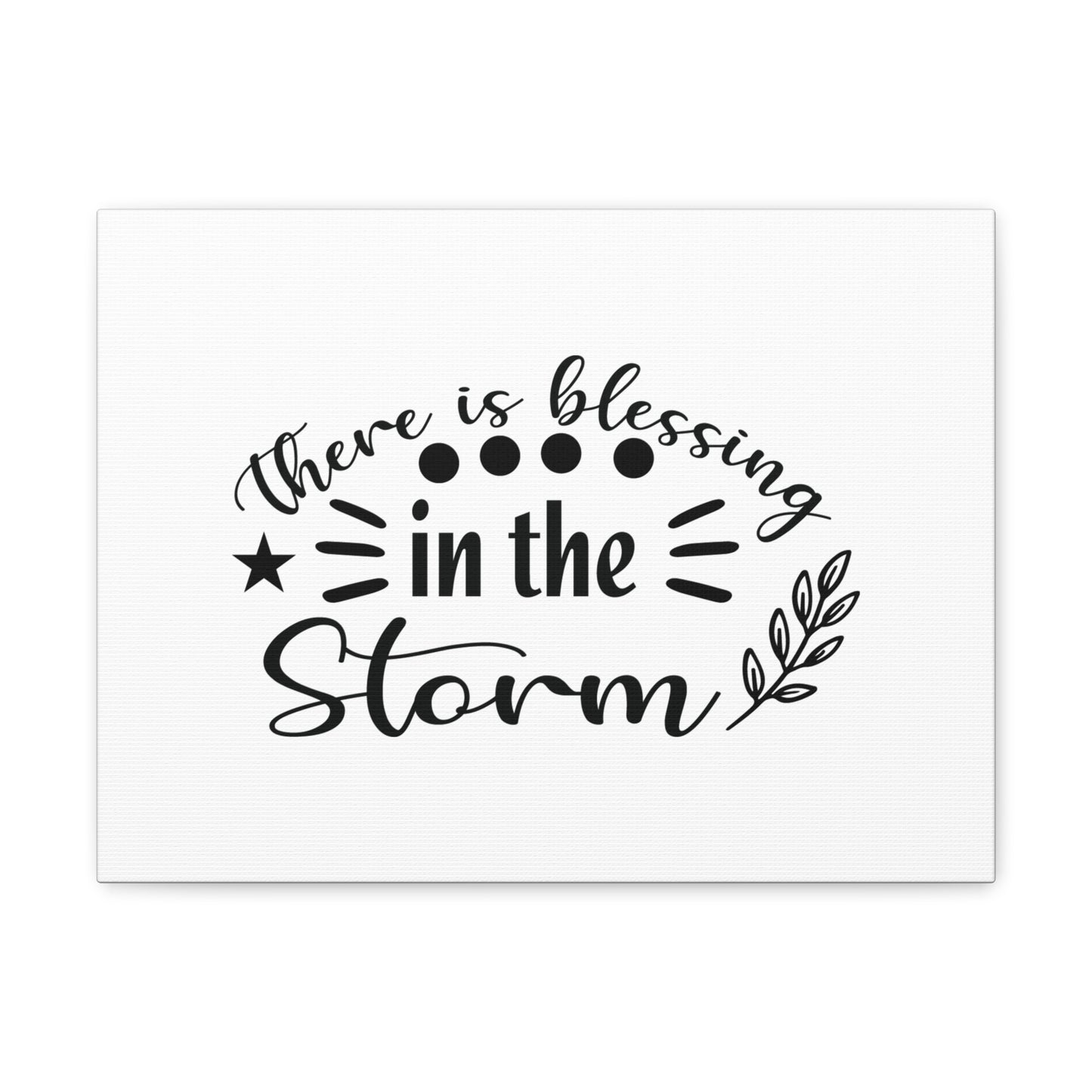 There Is Blessing In The Storm Isaiah 43:2 Christian Wall Art Bible Verse Print Ready to Hang