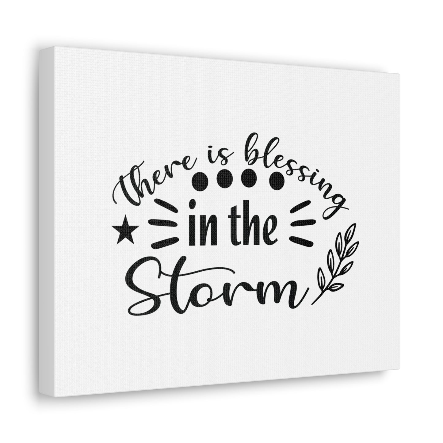 There Is Blessing In The Storm Ephesians 5:20 Christian Wall Art Bible Verse Print Ready to Hang