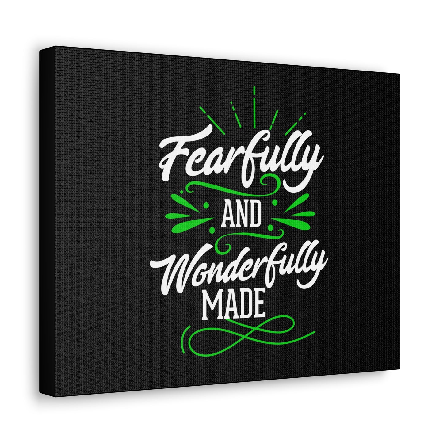 Wonderfully Made Psalm 139:14 Christian Wall Art Print Ready to Hang