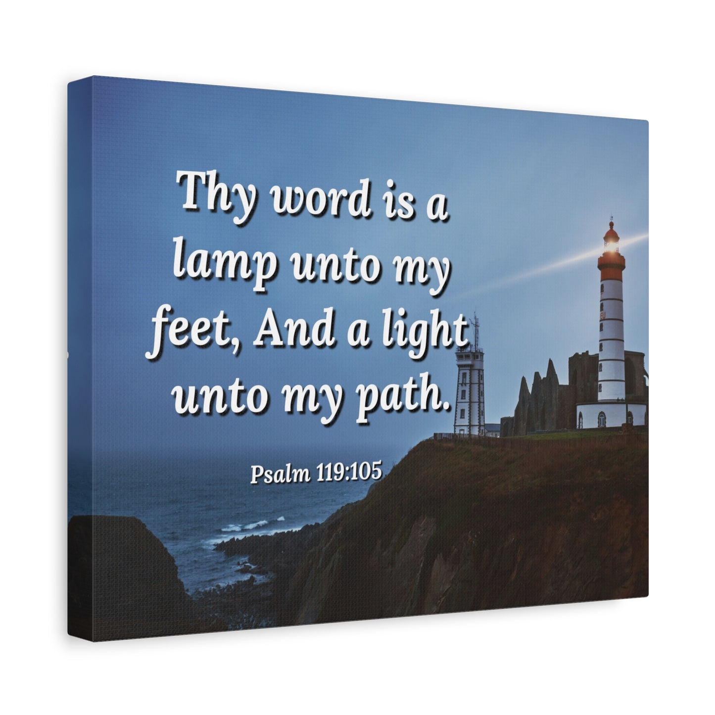 Scripture Walls A Lamp Unto My Feet Psalm 119:105 Bible Verse Canvas Christian Wall Art Ready to Hang