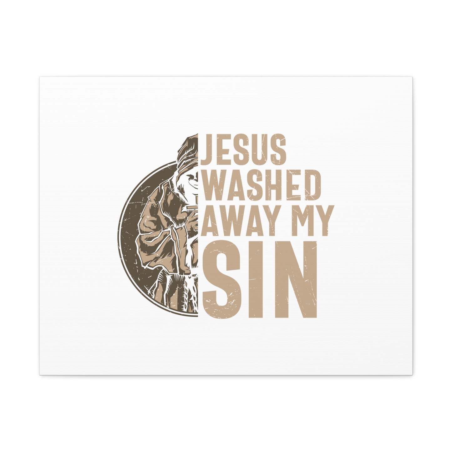 Washed Away My Sin Psalm 51:2 Christian Wall Art Bible Verse Print Ready to Hang
