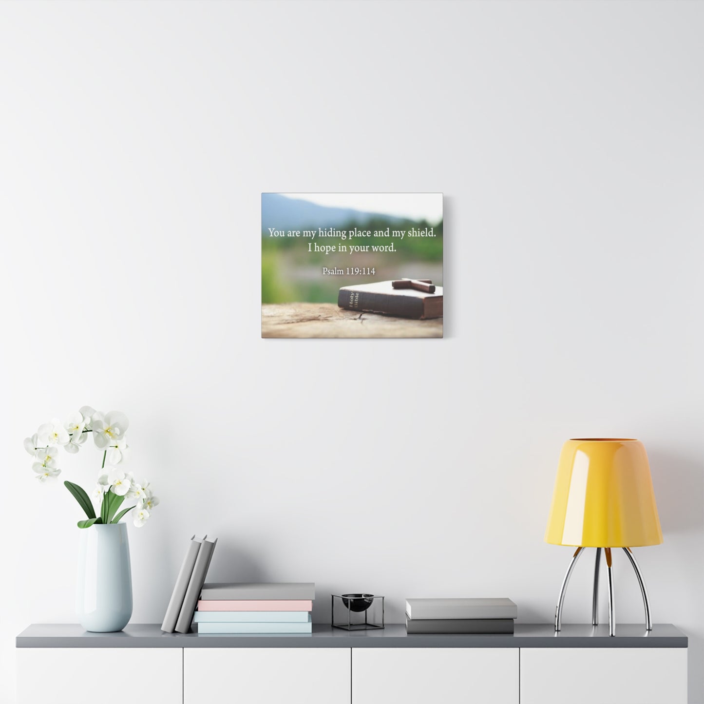 Scripture Walls Hiding Place Psalm 119:114 Bible Verse Canvas Christian Wall Art Ready to Hang