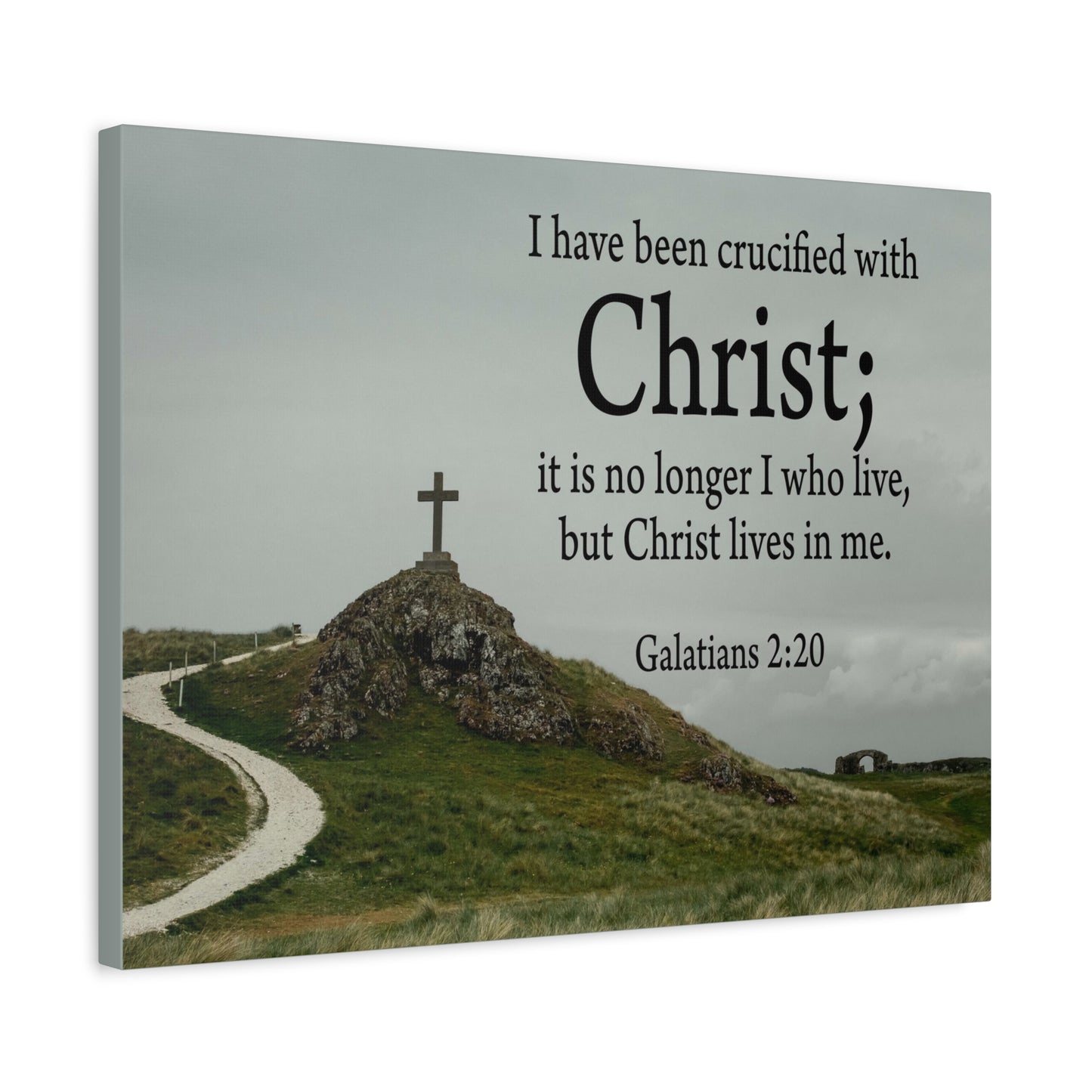Scripture Walls Canvas No Longer I But Christ Galatians 2:20 Wall Art Christian Home Decor