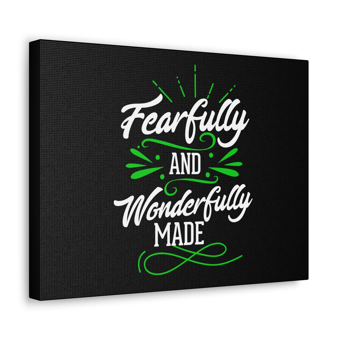 Wonderfully Made Psalm 139:14 Christian Wall Art Print Ready to Hang