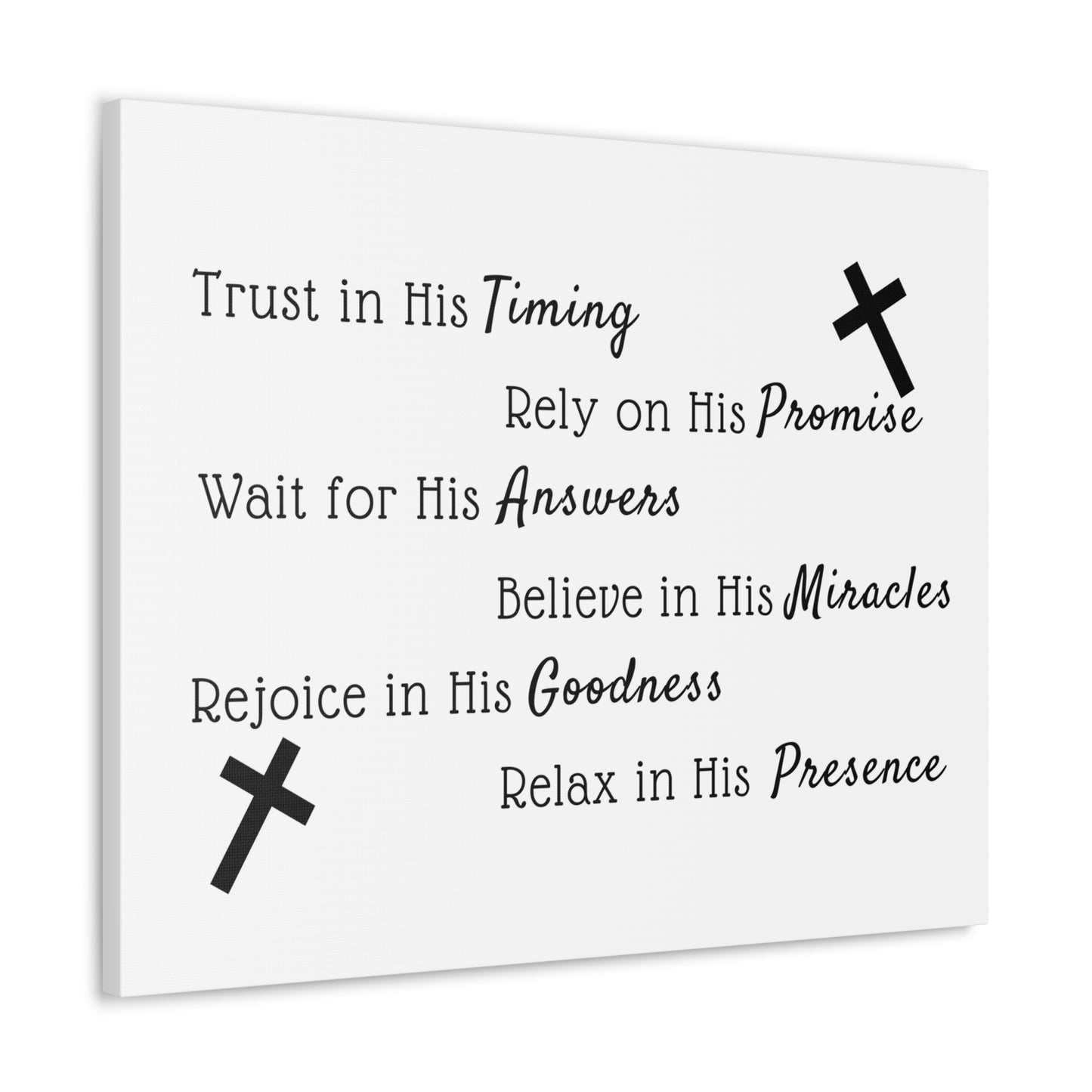 Trust In His Timing JEREMIAH 17:7 Christian Wall Art Bible Verse Print Ready to Hang