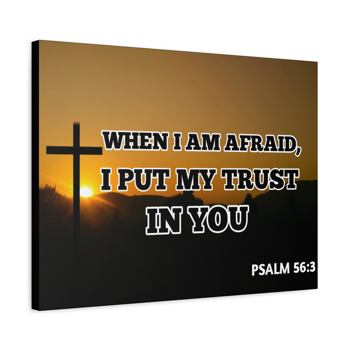 Scripture Walls My Trust In You Psalm 56:3 Bible Verse Canvas Christian Wall Art Ready to Hang