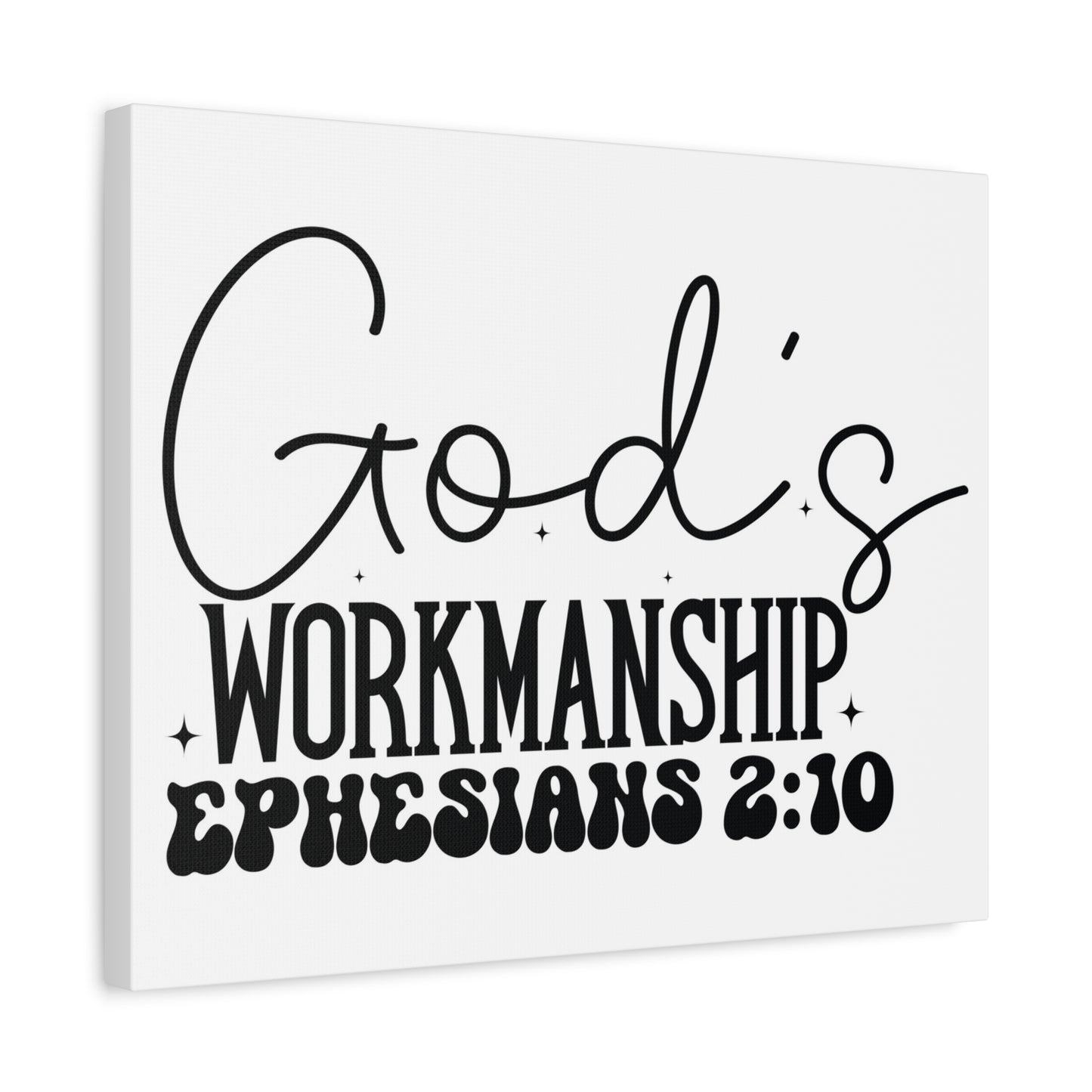 Scripture Walls Ephesians 2:10 I am God's Workmanship Bible Verse Canvas Christian Wall Art Ready to Hang Unframed