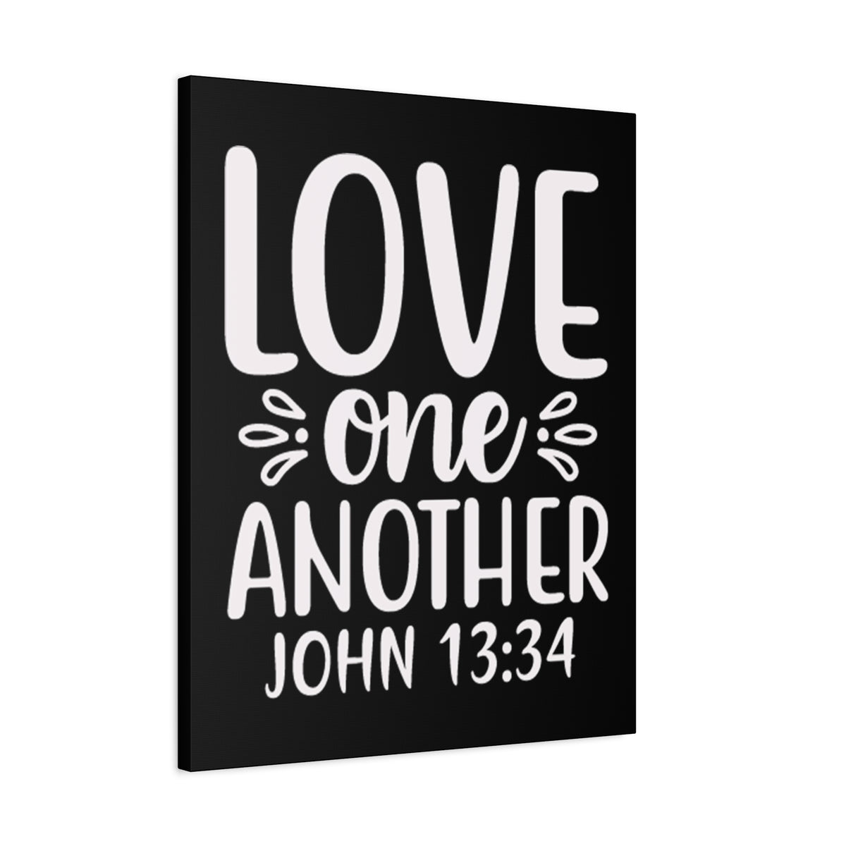 Scripture Walls Love One Another John 13:34 Bible Verse Canvas Christian Wall Art Ready to Hang Unframed